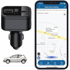 TKMARS 4G Auto GPS Tracker GPS Tracker Car bez ABO Plug and Play, uzlādējams automašīnā ar vairākiem signāliem, nav nepieciešams abonements