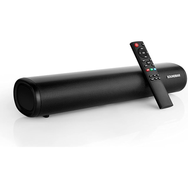 Zeerkeer TV Soundbar 60W Soundbar 3 EQ mājas kinozāles režīms Bluetooth 5.0 ar tālvadības pulti/HDMI/Optical/RCA/AUX/USB 3D Surround Soundbar skaņu josla TV 4K 2-in-1 noņemama (50cm)