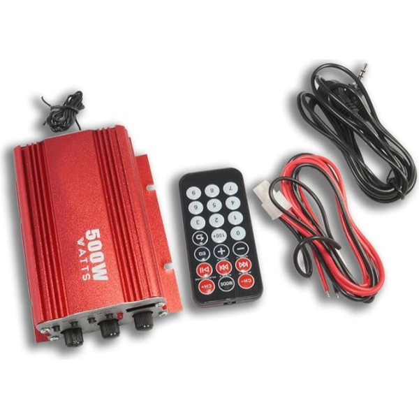 Kinter 95225137693 MA 700 Auto USB FM MP3 atskaņotājs ar mikrofonu (2 kanāli, 500 Watt, AUX)