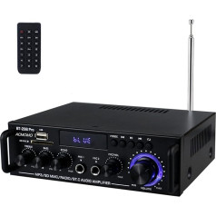 800 W BT298 Pro Mini pastiprinātājs Digitālais jaudas pastiprinātājs Bluetooth Stereo Mājas auto audio pastiprinātājs USB SD FM MIC HiFi digitālais pastiprinātājs 12 V/220 V Mini 2CH 2 kanālu I Mini jaudas pastiprinātājs LCD displejs