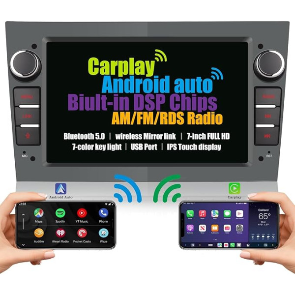 Auto radio Opel Corsa Astra Zafira Vivara Meriva Antara Combo Radio Ekrāns Iebūvēts bezvadu Carplay Android auto navigācijas sistēma ar Bluetooth DSP zemfrekvences skaļruni Vadības stūres AM FM RDS 7