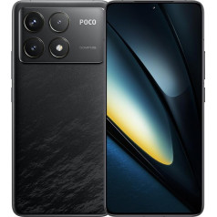 Xiaomi Poco F6 Pro viedtālrunis, 12GB + 512GB Snapdragon 8+ Gen 2, 120W ātrās uzlādes 5000mAh akumulators WQHD+ Flow AMOLED 50MP kamera (melns)