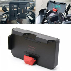 Motocikla tālruņa turētājs, R1300GS R1200GS bezvadu tālruņa turētājs, ūdensizturīgs GPS navigācijas turētājs ADV F800GS ADV F700 F750GS/ADV R1250GS/ADV CRF1000L F850GS ADV S1000XR F900R