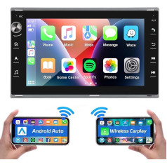 SCUMAXCON 7 collu bezvadu Carplay Android auto Android 11 auto radio GPS navigācija DSP Bluetooth RDS WiFi IPS skārienjūtīgais ekrāns RVC USB FM/AM 2+32GB VW Golf MK4 Polo 4 Passat B5