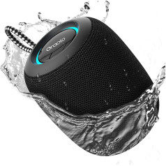 oraolo Tragbarer Bluetooth-Lautsprecher, 15 W Bluetooth-Lautsprecher, leistungsstark, wasserdicht IPX7, Bluetooth 5.3, extra aktiver Bass, Freisprecheinrichtung für Zuhause, Outdoor, Dusche