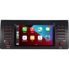 LXKLSZ Automobiļu radio BMW E39 E53 5. sērijas X5 M5, saderīgs ar Wireless Carplay/Android Car ar 7 collu IPS skārienjūtīgo ekrānu/Bluetooth/Mirror Link/FM/AM/USB