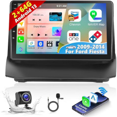 Podofo 2+64G 8 kodolu autoradio Ford Fiesta 2009 2010 2011 2012 2012 2013 2014 ar Wireless Carplay Android auto navigācija Android 13 Touchscreen 9