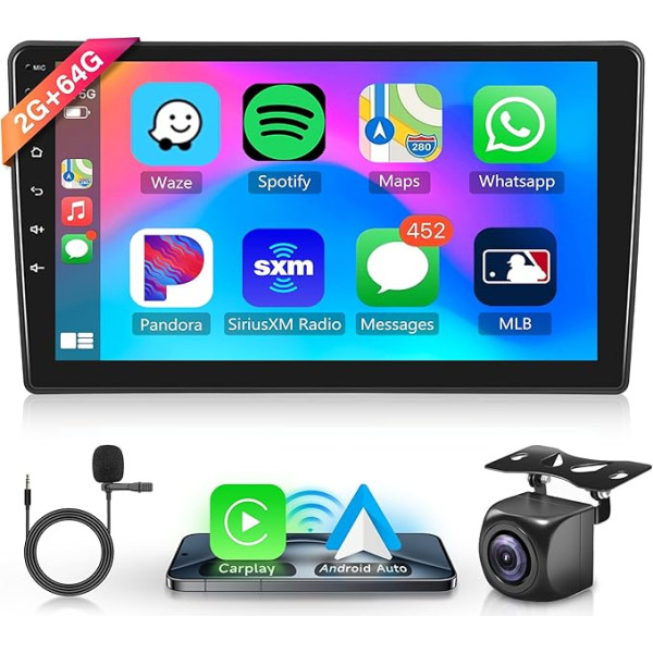 2G + 64G bezvadu Carplay Android 13 auto radio 2 DIN Peugeot 308 308S