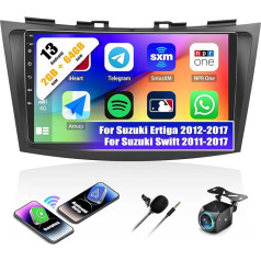 2G + 64G auto radio 2 DIN Android 13 priekš Suzuki Ertiga 2012-2017 Suzuki Swift 2011-2017 ar Wireless Carplay Android Car, 9 collu skārienjūtīgais ekrāns Carplay Stereo ar GPS WiFi FM/RDS Bluetooth + atpakaļgaita