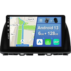 [6GB + 128GB] Android 13 auto radio Mazda CX-5 2012-2017-[Integrēts CarPlay/Android Car/DSP/GPS]-10.1 collu IPS Touch Screen CAM+MIC-DAB/Mirror Link/Bluetooth 5.0/AHD/360 kamera