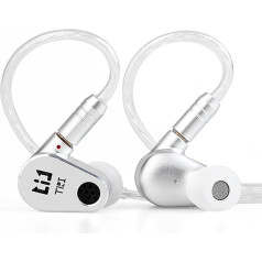 keephifi TRI Draco In Ear Austiņas, atvērtās aizmugurējās 2DD IEM austiņas ar 3,5 mm kontaktdakšu, IEM austiņas, intīmā dziedāšana ar CNC sakausējuma dobumu skatuvei, spēlēm