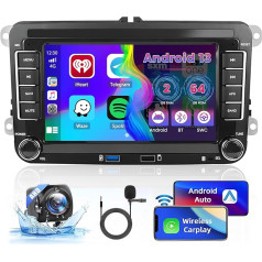 2GB + 64GB Android 13 Auto radio VW Seat Passat Golf Tiguan Jetta Polo Polo Skoda Radio Wireless CarPlay Android Car Bluetooth 7 collu ekrāns Auto radio ar navigācijas sistēmu