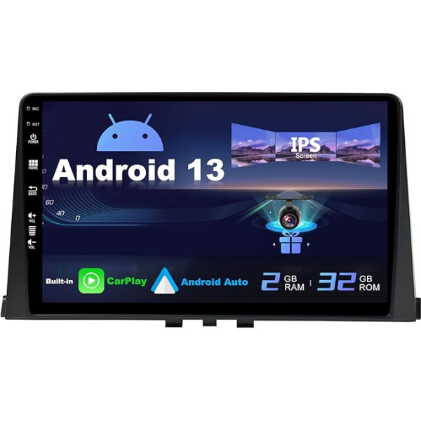 SXAUTO Android 13 IPS auto radio Citroen Berlingo (2018-2020) - Iebūvēts CarPlay/Android Car - Atpakaļgaitas kamera - 2G + 32G - Vadāmība no stūres DAB Fast-Boot WiFi DSP Bluetooth 5.0-2 DIN 10.1