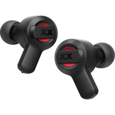 JVC HA-XC62T XX True Wireless austiņas, 24 stundu atskaņošanas laiks, izturīgas pret ūdeni, putekļiem un triecieniem, melnas un sarkanas krāsas