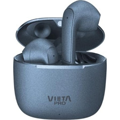 Vieta Pro Fit 2 austiņas, True Wireless, Bluetooth 5.3, skārienvadība un balss palīgs, 16 stundu darbības laiks un metāla apdare