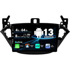 SXAUTO Android 12 IPS autoradio piemērots Opel Corsa (2015-2019) / Adam (2013-2016) - Iebūvēts Carplay/Android Car/DSP - Kamera + MIC - 4G + 64G - DAB 4G 360-Camera AHD stūres vadības stūres rats - 2