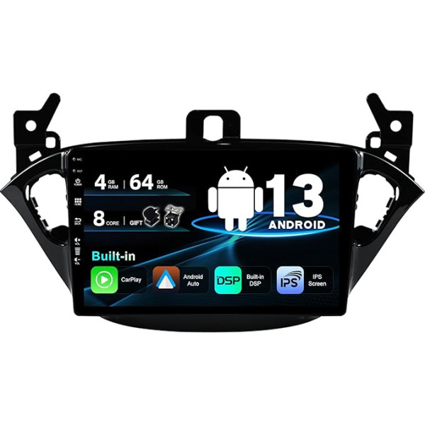 SXAUTO Android 12 IPS autoradio piemērots Opel Corsa (2015-2019) / Adam (2013-2016) - Iebūvēts Carplay/Android Car/DSP - Kamera + MIC - 4G + 64G - DAB 4G 360-Camera AHD stūres vadības stūres rats - 2