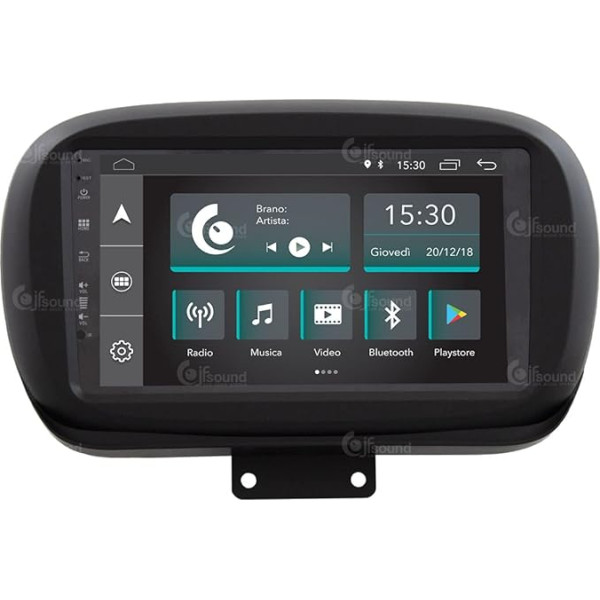 Personalizēts auto radio Fiat 500X Android GPS Bluetooth Bluetooth WiFi USB DAB+ Touchscreen 9 collu 4Core Carplay Android automašīnai