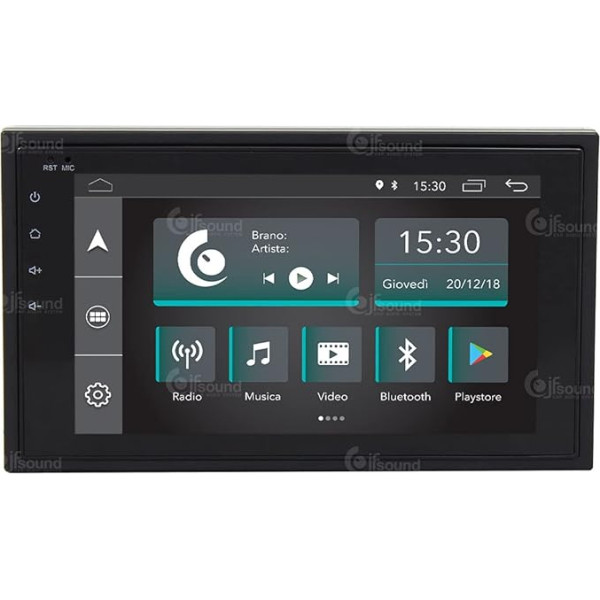 Universāls auto radio 2 DIN Android GPS Bluetooth Bluetooth WiFi USB HD Touchscreen 6,2 collu 4Core Carplay Android auto