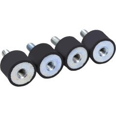 Amortizatori Vibrācijas stiprinājumi Gumijas 4 x M8 M6 Gumijas gultņi Amortizatori Anti Vibrācijas Silent Block Bobbins (VD20 x 15 M6 x 18)