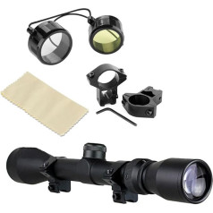 Hengmei Rifle Scope with Mounting Red and Green Dot Visor Air Rifle Scope for Hunting and Sports