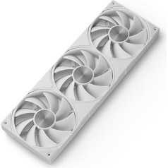 UpHere gaming U3T3 PC ventilators, 4 kontaktu PWM 120 mm ventilators, augstas veiktspējas dzesēšanas 1650 RPM hidrauliskie gultņu PC ventilatori, 25dB(A) kluss Daisy Chain ventilators PC korpusam, CPU dzesēšanai - balts