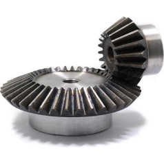 VORNEL Pinion Spiral 1 Set 2 Modules 16 Teeth 48 Teeth Bevel Gear 3:1 Ratio Reducing Bevel Gear 8mm 12mm Inner Hole Steel Gear 90 Degree Drive Wheel Miter Worm