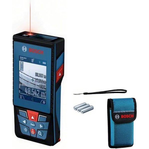 Bosch profesionālais lāzera tālmērītājs GLM 100-25 C (integrēta kamera, diapazons: līdz 100 m, izturīgs, IP54, ± 1,5 mm*, 3 x AA baterija, cilpa, soma)