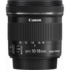 Canon īpaši platleņķa objektīvs ar tālummaiņu EF-S 10 - 18 mm F/4.5-5.6 IS STM melns / antracīts