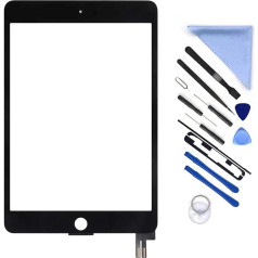 Digitizer ekrāna aizstājējs i Pad Mini 5 5. paaudzes 7.9 collu 2019 Touch Screen Glass Panel rezerves daļas priekš i Pad A2133 A2124 A2126 A2125 ar instrumentu remonta komplektu (bez Home Button, nav