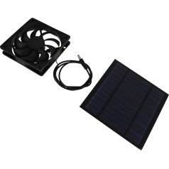 Supvox 1 Satz Solarplatten Ventilatorbetriebene Belüftung Kühlgebläse Für Hundehütten Solar-dachbodenventilator Wohnmobil Lüfter Mini-lüfter Camping Aquarium Einkristallines Silizium