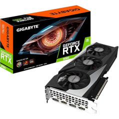 Gigabyte NVIDIA GeForce RTX 3060 Gaming OC V2 grafiskā karte - 12GB GDDR6, 192 bitu, PCI-E 4.0, 1837 MHz Core Clock, RGB, 2x DP 1.4, 2 x HDMI 2.1, NVIDIA Ampere - GV-N3060GAMING OC-8GD