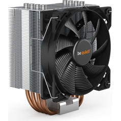 будьте тихими! Pure Rock 2, CPU Cooler, 150 W TDP, Pure Wings 2 120 mm PWM, 4 x 6 mm Heat Pipes, Asymmetric Design, Single Tower, BK006