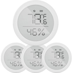 Zigbee viedais termometrs higrometrs, 4 gabali temperatūras un mitruma sensors, temperatūras un mitruma mērītājs, lietotnes vadība