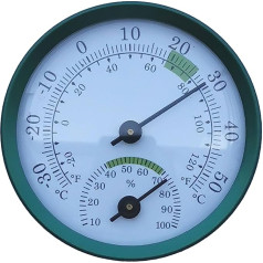 Loxyxbnh Universāls 57 mm zelta alumīnija termohigrometrs. Precīzs temperatūras un mitruma mērījums