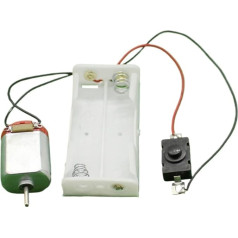 PUJIANA Getriebemotor, Gleichstrommotor, Mini-Elektronikmotor for Selbermachen, Bausatz for einfache Schaltungsmodelle, 16500 U/min, 130-Motorbausatz