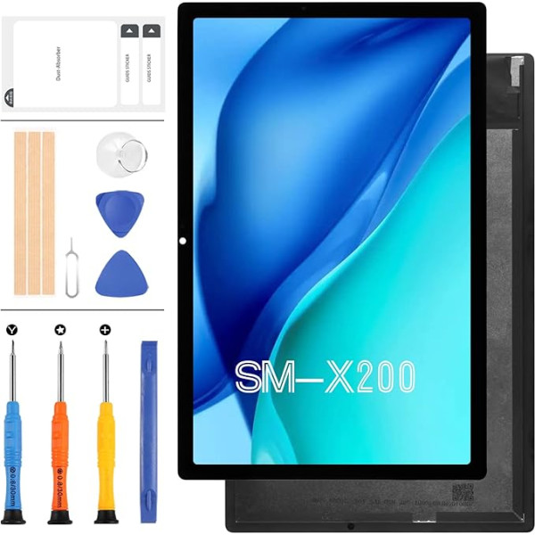 Samsung Galaxy Tab A8 10.5 (2021) SM-X200 SM-X205 LCD displejs Touch Digitizer Sensor Glass Panel Full Assembly Remonta detaļu komplekts ar instrumentiem