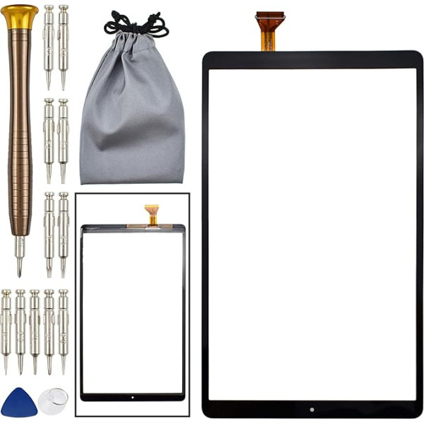 Double Sure Touch Digitizer Screen Glass Screen (Nejaukt ar Samsung Galaxy Tab A 10.1 2016) rezerves daļas priekš Samsung Galaxy Tab A 10.1 2019 Black SM-T515 SM-T510