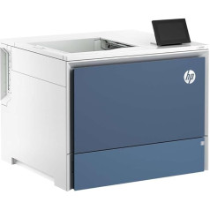 HP Color Laserjet Enterprise 5700dn printeris, drukāšana, USB zibatmiņas diska ports (priekšpusē); papildu lieljaudas nodalījumi; skārienjūtīgais ekrāns; Tonera kasetne ar TerraJet