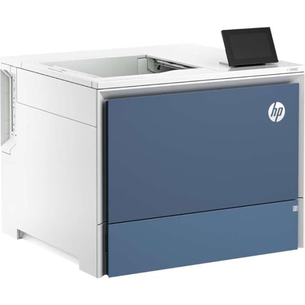 HP Color Laserjet Enterprise 5700dn printeris, drukāšana, USB zibatmiņas diska ports (priekšpusē); papildu lieljaudas nodalījumi; skārienjūtīgais ekrāns; Tonera kasetne ar TerraJet