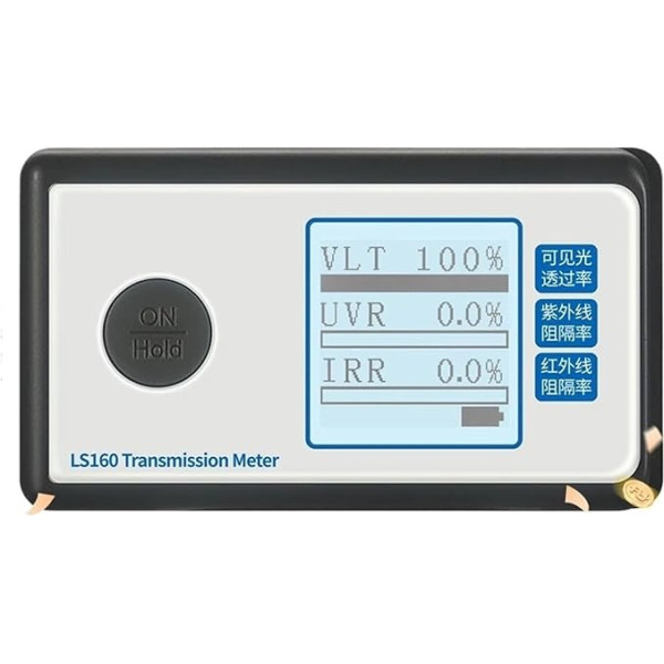 UV-Messgerät 160 Automobiļu saules plēves testeris 160A Fenster Transmisijas mērīšanas mērītājs Messen Sie die VLT UV-Blockierungsrate IR-Unterdrückung Schnelle Messgeschwindigkeit(LS160)