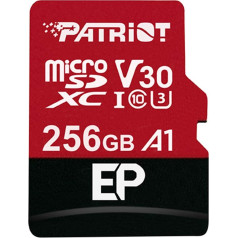 Patriot Memory PEF256GEP31MCX 256GB EP A1 V30 microSD karte SDXC für Android Handys und Tablets / 4K Videoafnahmen