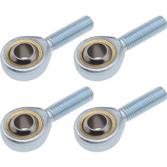 YINETTECH 4 x SA6 T/K Rose Joint Male Rod End gultnis Right M6x1.0mm gultnis tērauda hidrauliskais cilindrs kalšanas mašīna Auto amortizators