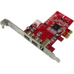 KALEA-INFORMATIQUE PCIe Firewire 400 Ieee1394a un 800 Ieee3194b Controller-Karte mit TI XIO2213 Chipsatz, 2 + 1 porti, Professional Line