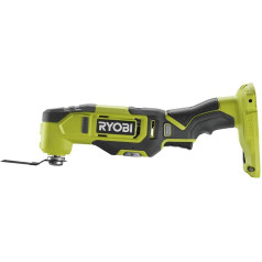 RYOBI 18 V ONE+ ar akumulatoru darbināms multifunkcionālais instruments RMT18-0 (oscilācijas leņķis 3,0°, vibrācijas ātrums 0-20 000 min-1, mainīga ātruma regulēšana, LED apgaismojums, komplektā ietilpst piederumi, akumulators un lādētājs)