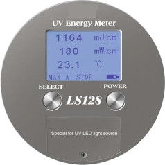 LS128 UV-Energiemessrät UV-Leistungs-Puck-Integrator mit Leistungstemperaturkurvenenergie for 340 nm bis 420 nm UV-LED-UV-Härtung Genaues Indexmessgerät