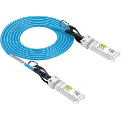 [Zils] 10G SFP+ DAC kabelis 7 m, Twinax SFP+ kabelis Cisco SFP-H10GB-CU7M, Meraki, Ubiquiti UniFi, D-Link, Supermicro, Netgear, Mikrotik, Open Switches