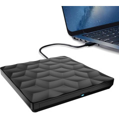 Actpe USB 3.0 C tipa ārējais CD DVD diskdzinis Portatīvais īpaši plāns CD DVD disku ierakstītājs ar optisku disku Windows Linux Mac OS operētājsistēmai