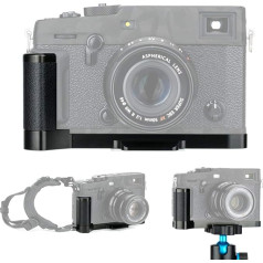 Kameras rokturis Fujifilm Fuji X-Pro3 X-Pro2 X-Pro1 | Arca Swiss ātrās atbrīvošanas plāksne, kas saderīga ar statīvu | Baterijas un atmiņas kartes tieša maiņa | Aizstāj Fujifilm MHG-XPRO3 MHG-XPRO2