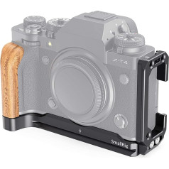 SMALLRIG X-T4 L-Bracket L leņķa statīvs ar koka rokturi FUJIFILM X-T4 kameras statīva plāksnei - LCF2811